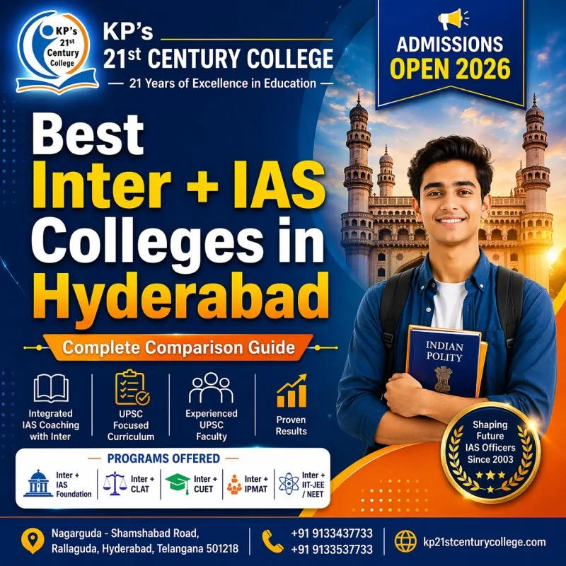 Best Inter + IAS Colleges in Hyderabad 2026 comparison guide